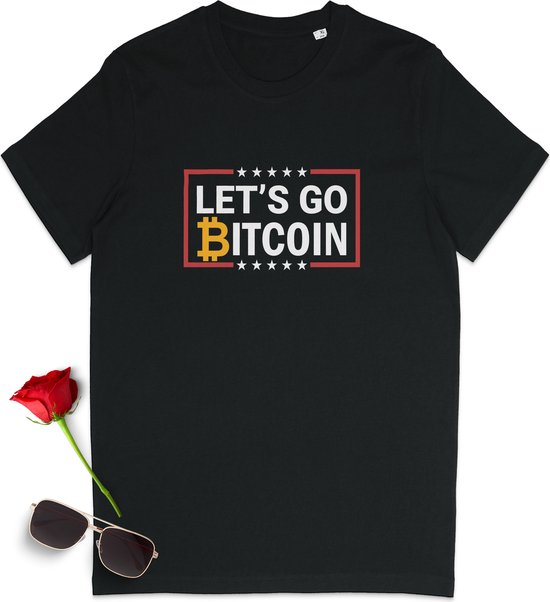 T Shirt Dames - T Shirt Heren - Bitcoin - Zwart - Maat XXL