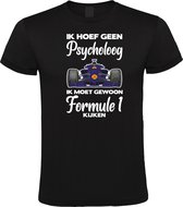 Klere-Zooi - Psycholoog Formule 1 - Heren T-Shirt - XXL
