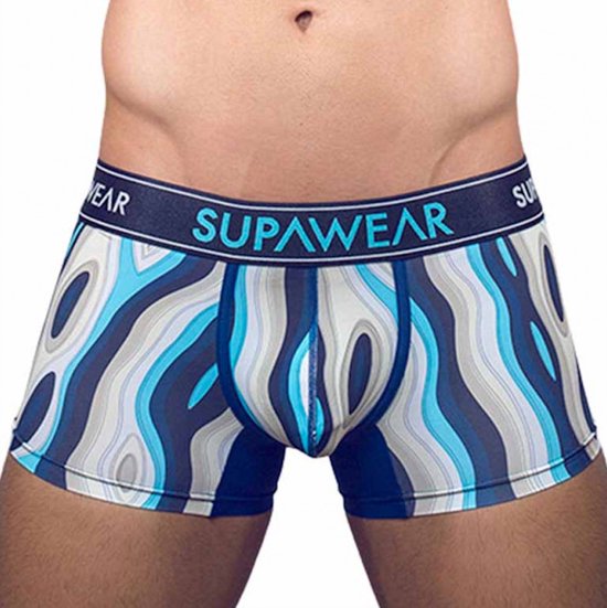 Supawear Sprint Trunk Woody Blue - MAAT XL - Heren Ondergoed - Boxershort voor Man - Mannen Boxershort