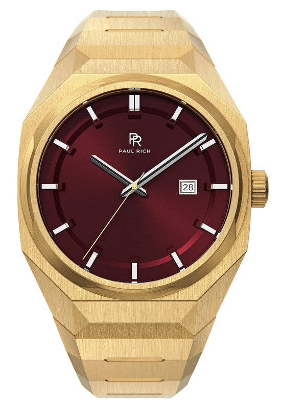 Paul Rich Elements Red Howlite Steel ELE04-A automatisch horloge