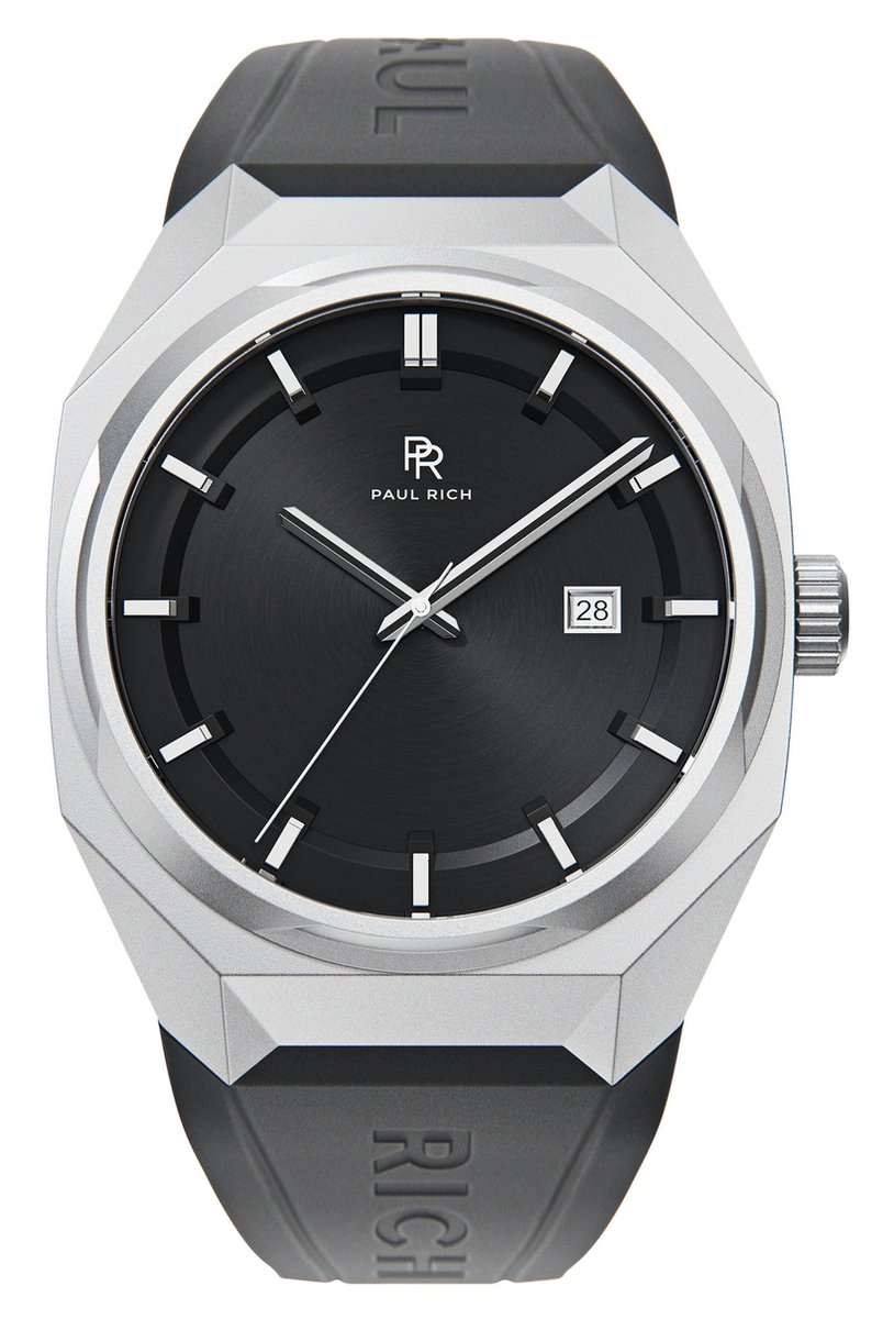 Paul Rich Elements Black Blizzard Rubber ELE05R horloge