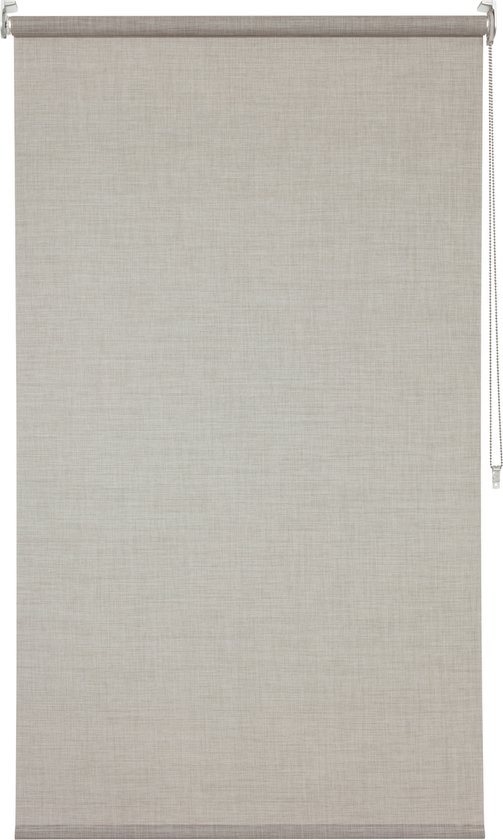 INSPIRE - zijrolgordijn zonwering PUEBLA - MOON - B.120 x H.250 cm - beige - warmte-isolerend - raamgordijn