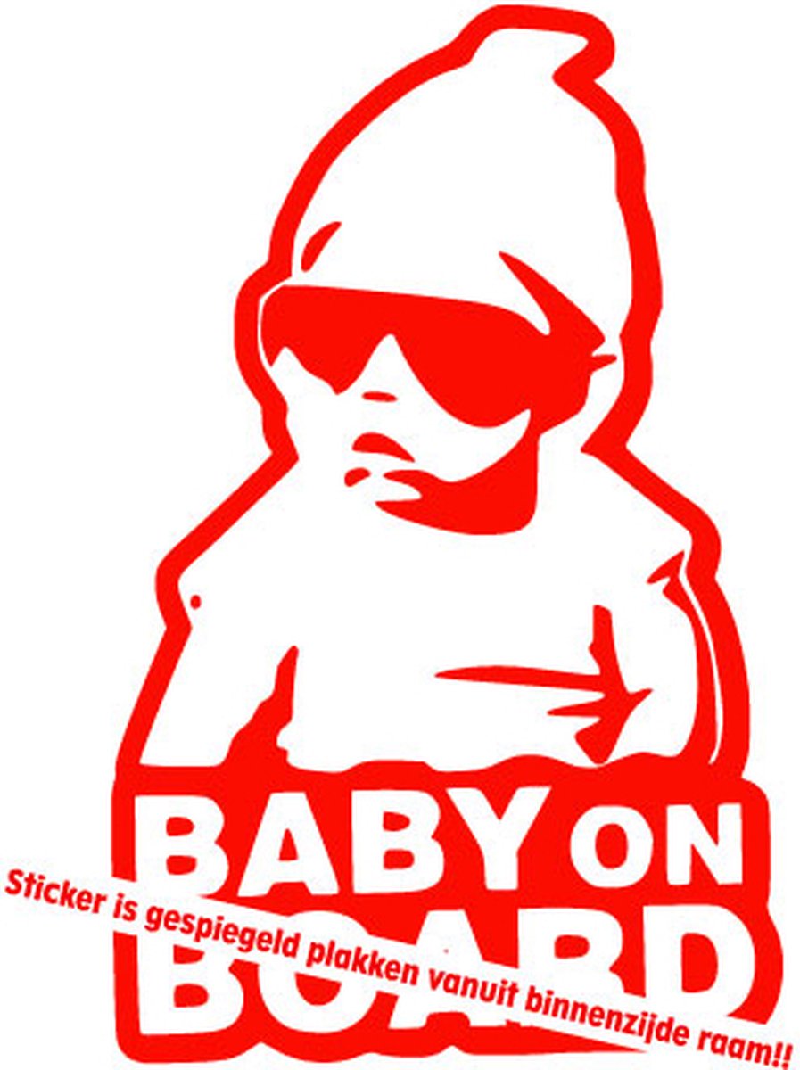 Autotoebehoren - Stickerloods Baby On Board Sticker -autodecal- autoraamsticker-