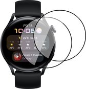 Screenprotector geschikt voor Huawei Watch 3 - Full Screen Cover Protector - 2 Stuks