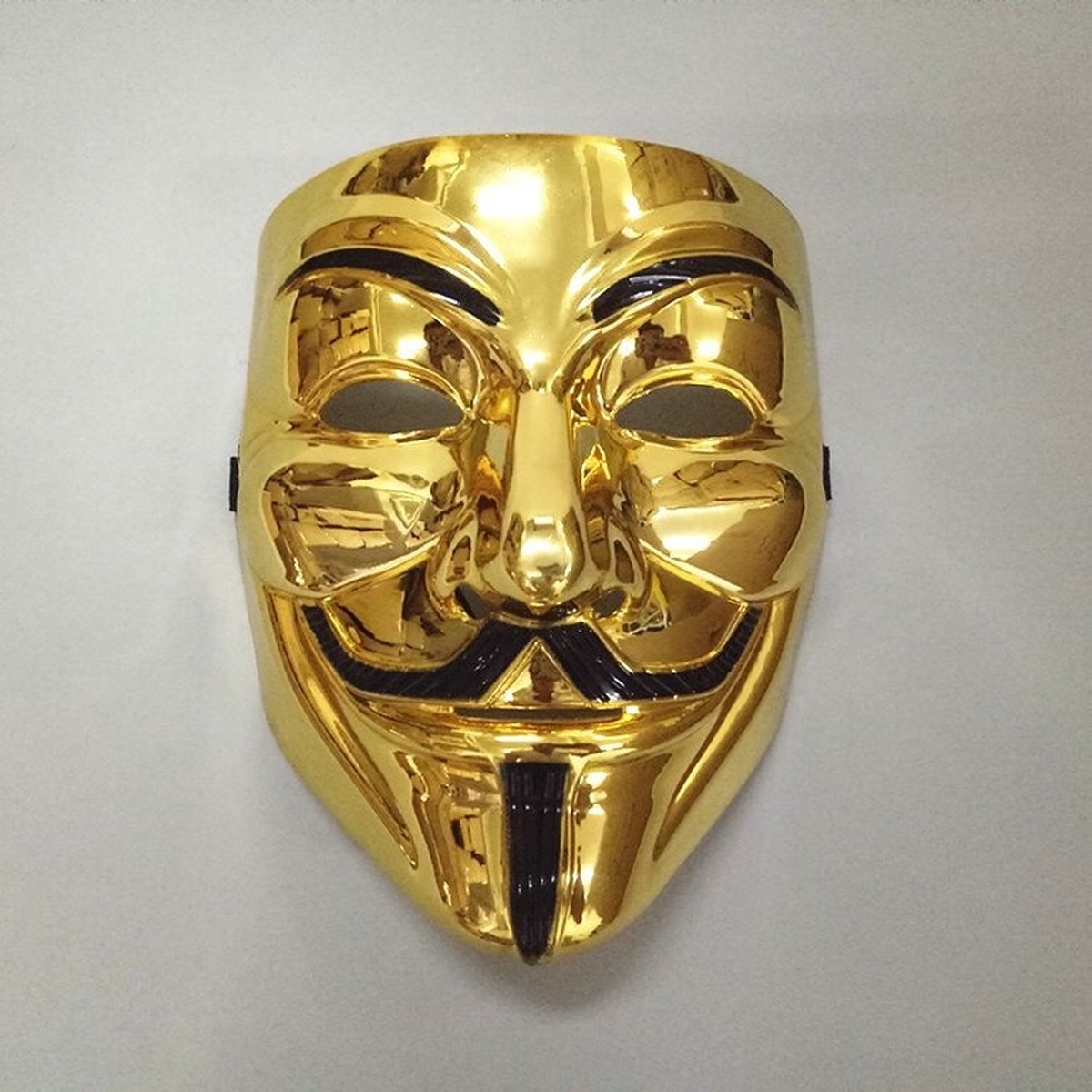 Face Mask – Anonymous Masker – Goud | bol
