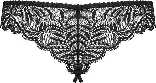 Obsessive Contica Kruisloze Slip - Erotische Lingerieset - Maat L/XL - Zwart