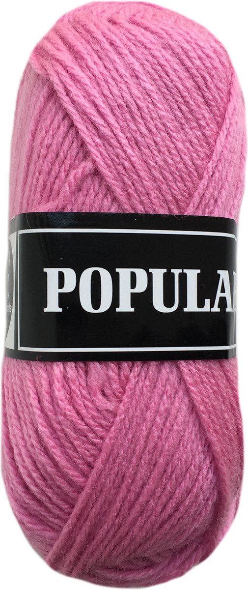 Beijer BV Populair acryl garen - hortensia roze (78) - 5 bollen