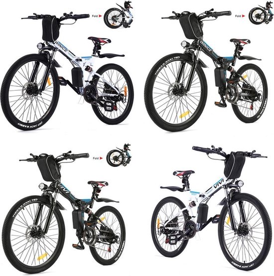 Posters Heerlijk breuk Opvouwbare electrische fiets met grote 26 inch wielen/ Mountain-Citybike/ |  bol.com