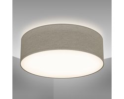 B.K.LICHT - Lampe de plafond - Ø30 cm - taupe / beige - sans source lumineuse E27