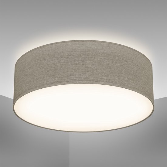 B.K.Licht - Plafondlamp - Ø30cm - taupe - excl. E27 lichtbron