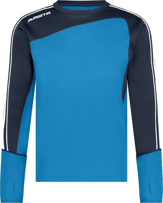 Masita | Forza Dames & Heren Sweater - Mouw met Duimgaten - SKY/NAVY BLUE - S