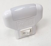 Velamp - veilleuse - veilleuse LED - avec interrupteur marche/arrêt - lumière douce - blanc - 14 x 10 x 6 cm cm