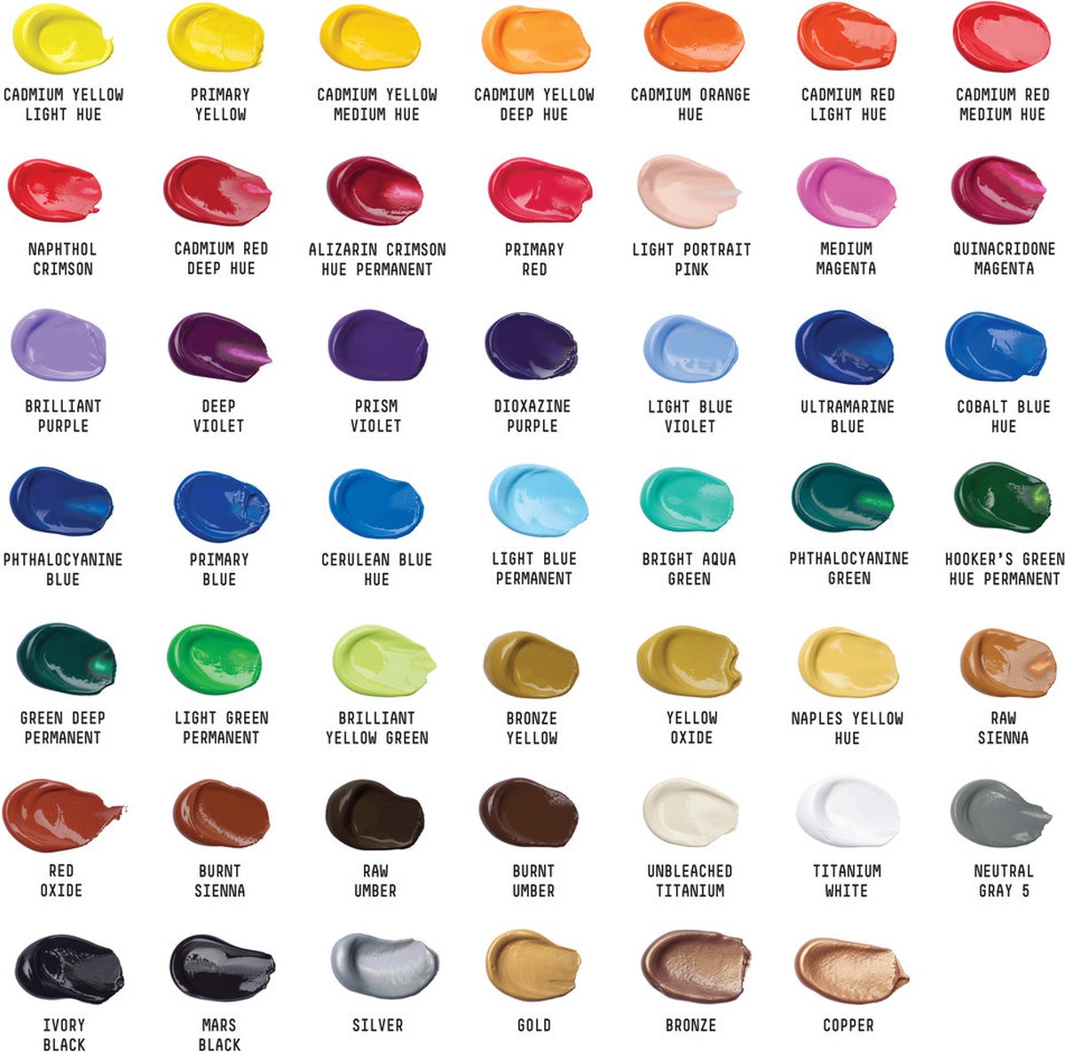 Liquitex 3699395 Basics Acrylverf Set – 48 x 22 ml Tubes | Kunstenaars Acrylverf | Middelmatige Viscositeit | Lichtechte Kleuren voor Schilderen, Canvas & Hobby — afbeelding 8