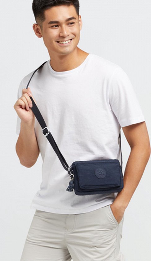 kipling Sac à épaule bandoulière Basic Abanu Crossbody Blue Bleu 2