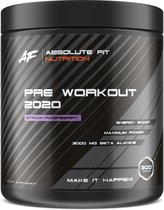Pre Workout 2020 - Straw / Raspberry - Aardbei / Framboos - 30 servings - Pre-Workout - L-Citrulline - Beta-Alanine - Taurine - Caffeine - Energy Drink Sport Supplement - Poeder