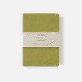 CIAK MATE - notitieschrift DeLuxe - Topklasse Vegan Leer - 15x21cm - gelinieerd - softcover - lime green