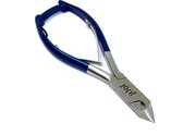 jarif - nagelknipper - nageltang - nagelschaar - kopknipper - rvs - 14 cm - blauw