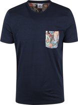 R2 Amsterdam - T-Shirt Donkerblauw - Maat XXL - Modern-fit