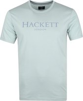 Hackett - T-shirt Logo Groen - M - Slim-fit