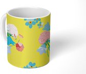 Mok - Koffiemok - Bloemen - Boeket - Lente - Patronen - Mokken - 350 ML - Beker - Koffiemokken - Theemok