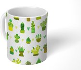 Mug - Tasse à café - Succulentes - Motifs - Cactus - Mugs - 350 ML - Tasse - Tasses à café - Tasse à thé - Décoration Sinterklaas - Cadeaux pour enfants - Chaussures cadeaux Sinterklaas