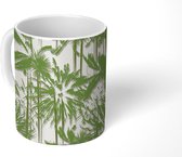 Mok - Koffiemok - Palmblad - Patronen - Jungle - Mokken - 350 ML - Beker - Koffiemokken - Theemok