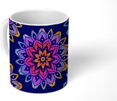 Mok - Koffiemok - Mandala - Regenboog - Design - Mokken - 350 ML - Beker - Koffiemokken - Theemok