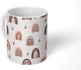 Mok - Regenboog - Pastel - Patronen - Bohemian - Mokken - 350 ML - Beker - Uitdeelcadeautjes