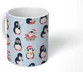 Mok - Koffiemok - Pinguïn - Patronen - Kind - Kerstcadeau - Mokken - 350 ML - Beker - Koffiemokken - Theemok