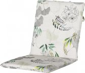 stapelstoelkussen Emmy 97 x 49 x 4 cm polykatoen wit