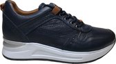 Manlisa Mt 36 veters studs lederen comfort sneakers S247-2263 navy