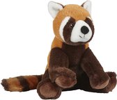 Pluche knuffel dieren rode Panda 23 cm - Speelgoed knuffelbeesten - Eco Soft-serie - Leuk als cadeau