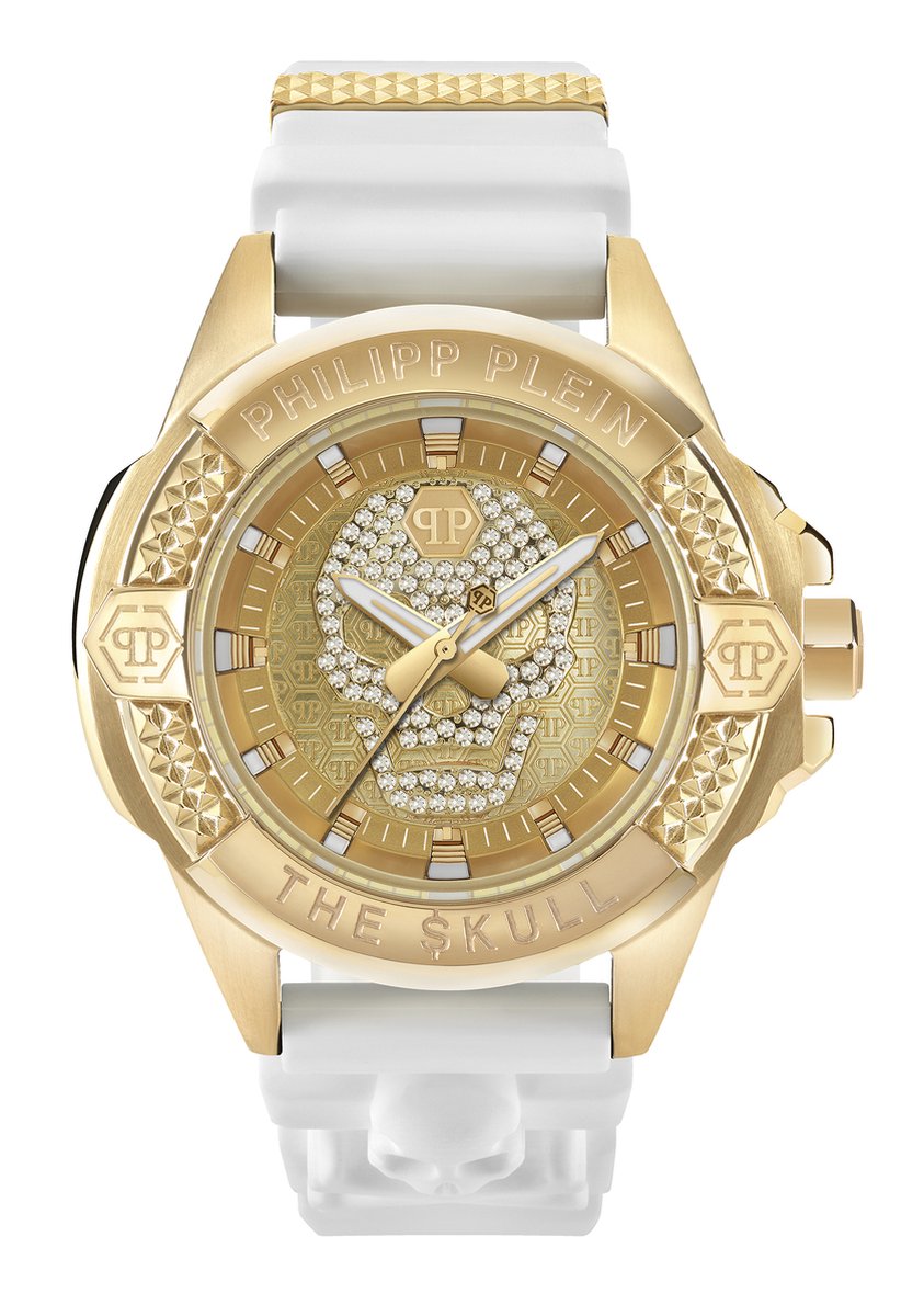 Philipp Plein - Heren Horloge The Skull - Goud