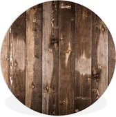WallCircle - Wandcirkel ⌀ 150 - Planken - Hout - Wood - Ronde schilderijen woonkamer - Wandbord rond - Muurdecoratie cirkel - Kamer decoratie binnen - Wanddecoratie muurcirkel - Woonaccessoires
