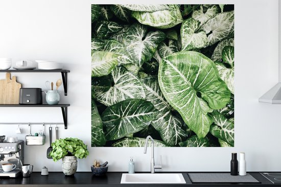 Stickers muraux - Feuilles - Plantes - Nature - 120x120 cm - Feuille adhésive XXL