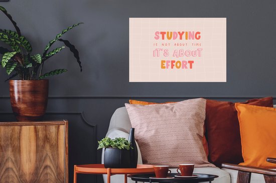 Stickers Stickers muraux - Étude - Citation - Motivation - 60x40 cm - Feuille adhésive