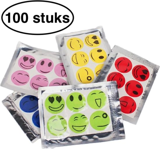 Afbeelding van anti muggen stickers - citronella sticker - anti muggen - 102 stuks