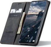Hoesje geschikt voor Samsung Galaxy A33 - Book Case Leer Slimline Zwart