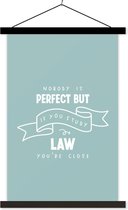 Porte-affiche avec affiche - Affiche scolaire - Citation - Wet - Étudiants - 40x60 cm - Lattes noires