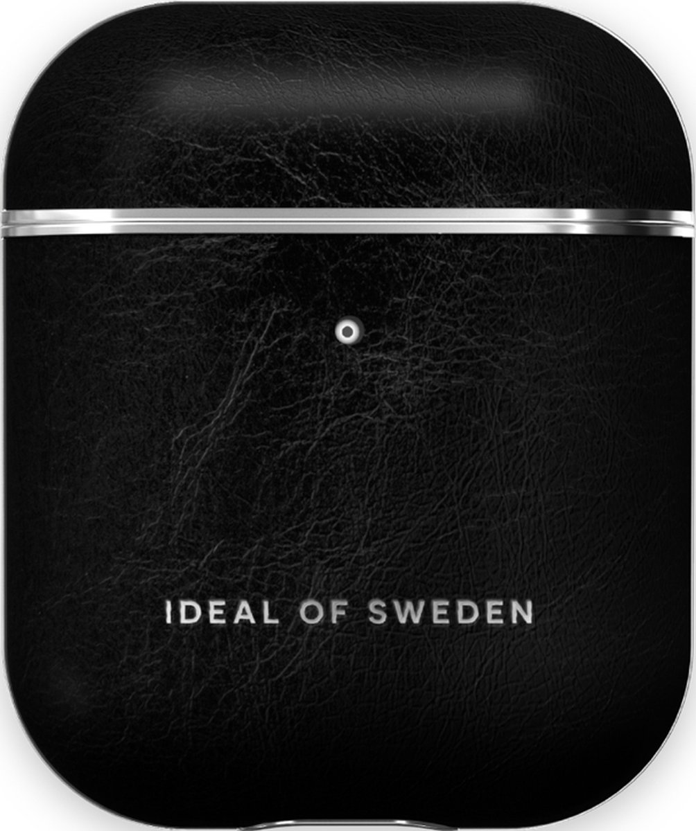 iDeal of Sweden AirPods Case PU voor 1st & 2nd Generation Glossy Black Silver