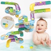 60 delig Baby Badspeelgoed | Waterval Glijbaan Spelletjes | Waterglijbaan Kinderbad Speelgoed | Montageset met 60 stuks | Bad Spoor voor Peuters | Jouets de Bain Bébé | Jouets de Baignoire  | Water Knikkerbaan | Kinder Waterspeelgoed