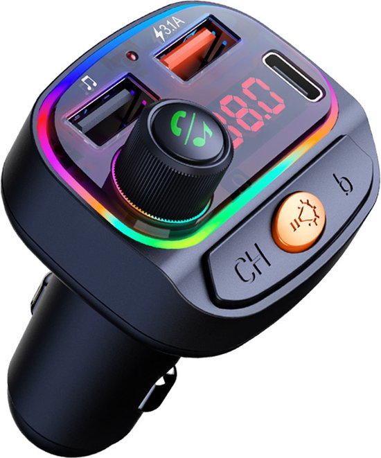 Lecteur FM de voiture Eisenz EZ05 | Chargeur de voiture USB-C, chargeur de  voiture... | bol.com