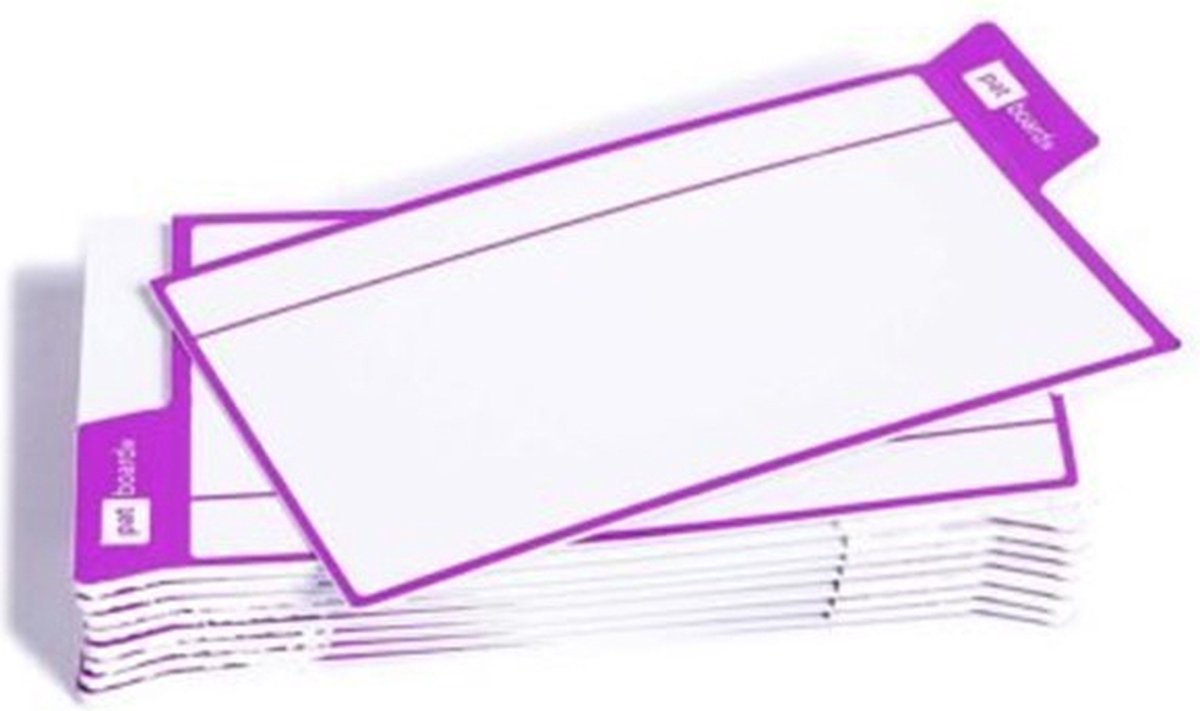 Taak Kaarten scrum kanban - nanocups voor glas - paars