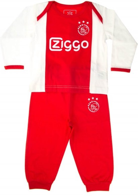 Ajax baby pyjama - wit/rood