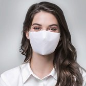 Herbruikbaar Mondkapje - stoffen gezichtsmasker - wasbaar mondmasker - wit