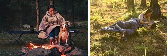 Veldbed 1 Persoon - Stretcher - Kampeerbed - Vouwbed - Campingbed Volwassenen - Opvouwbaar Bed - Reisbed - 110kg - Zwart van Adventure Goods — afbeelding 5