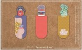 boekenleggers magnetisch Relax junior 2 x 5,5 cm 3 stuks
