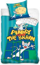 KD® - Pinky and the Brain - Dekbedovertrek - Eenpersoons - 140 x 200 cm - Katoen