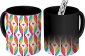 Magische Mok - Foto op Warmte Mokken - Koffiemok - Hart - Design - Ornament - Magic Mok - Beker - 350 ML - Theemok