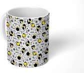 Mok - Koffiemok - Diamant - Kristal - Edelstenen - Patroon - Mokken - 350 ML - Beker - Koffiemokken - Theemok
